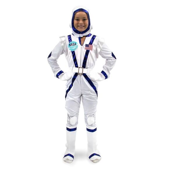 NEW Boo! Inc. Spunky Space Cadet Astronaut Kids Costume White - Size: 3-4 - Picture 1 of 15